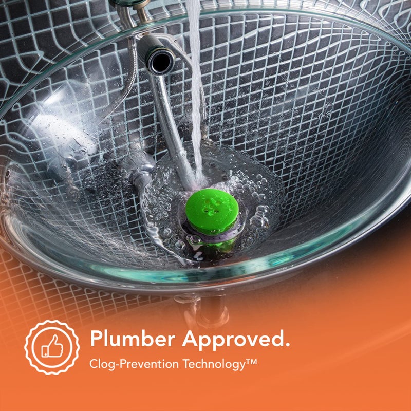 SinkShroom The Revolutionary Sink Drain Protector Hair Catcher/Strainer/Snare, Green - Image 2